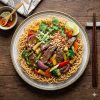 Stir Fried Rice Noodles With Beef